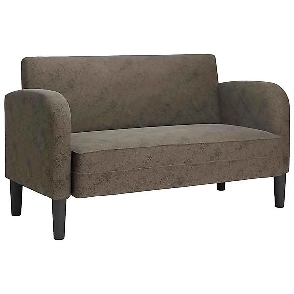 vidaXL Zweisitzer-Sofa Dunkelgrau 110 cm Kunstleder 4100542 günstig online kaufen