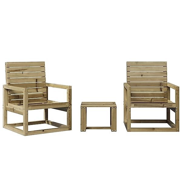 vidaXL 3-Tlg Garten-Lounge-Set Kiefernholz Imprägniert 832556 günstig online kaufen