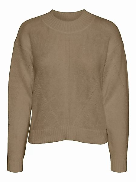 NOISY MAY Rundhalsausschnitt Pullover Damen Braun günstig online kaufen