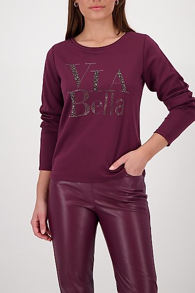 Monari Sweatshirt Sweatshirt Sweat Schmuckschrift Regular günstig online kaufen