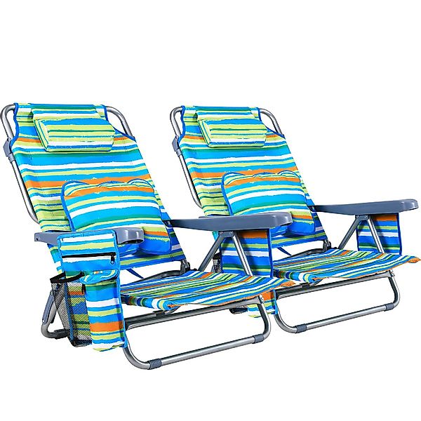 TLGREEN Klappstuhl Strandliegestuhl mit Rucksackfunktion,Strandstuhl,Campin günstig online kaufen