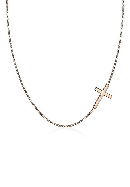 Elli Kette mit Anhänger mit Kreuz Schlicht 925 Sterling Silber, Kreuz günstig online kaufen