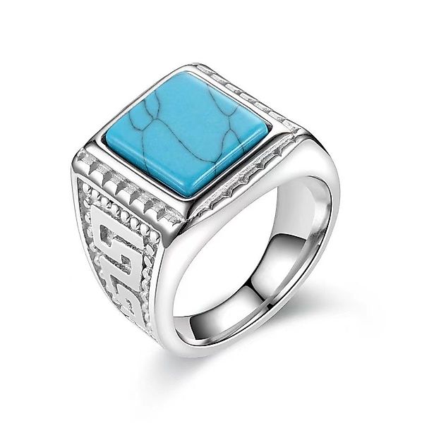 Karisma Fingerring Herren Edelstahl Ring Türkis günstig online kaufen