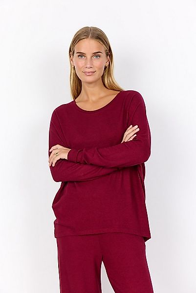 soyaconcept Rundhalsshirt SC-BIARA 1 bequemer Pullover, elastische Viskose- günstig online kaufen