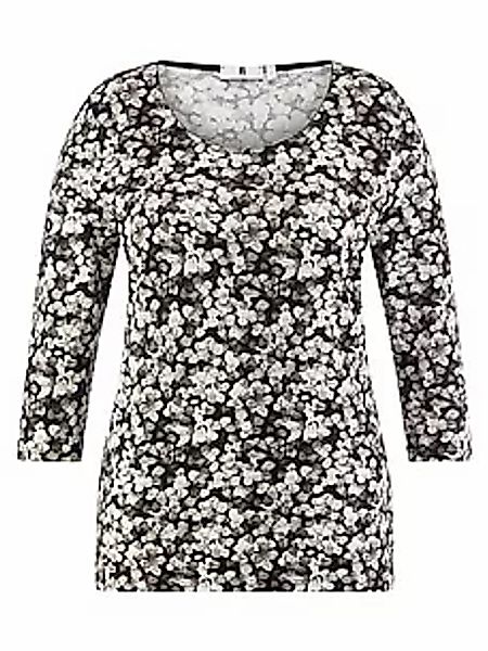 Rundhals-Shirt 3/4-Arm Anna Aura schwarz günstig online kaufen