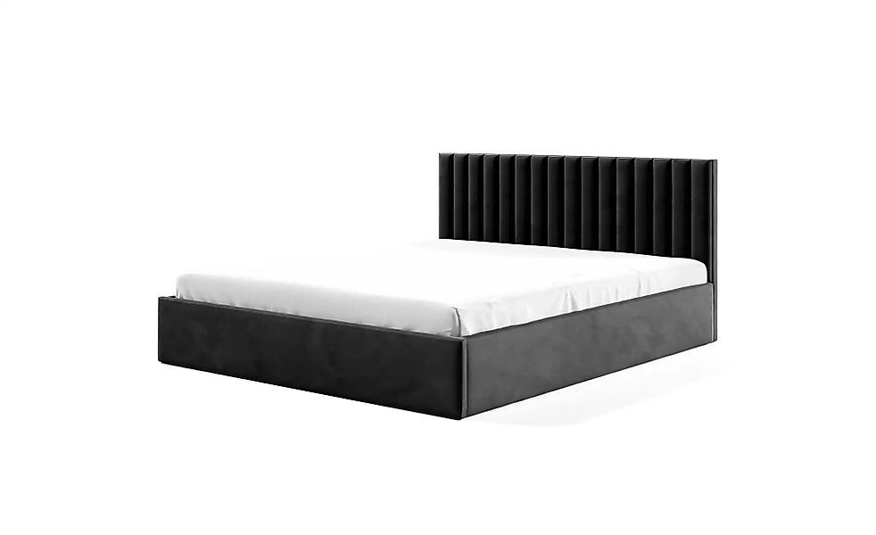 Polsterbett 90x200 Grün   ¦ schwarz ¦ Maße (cm): B: 169 H: 85 Betten > Pols günstig online kaufen