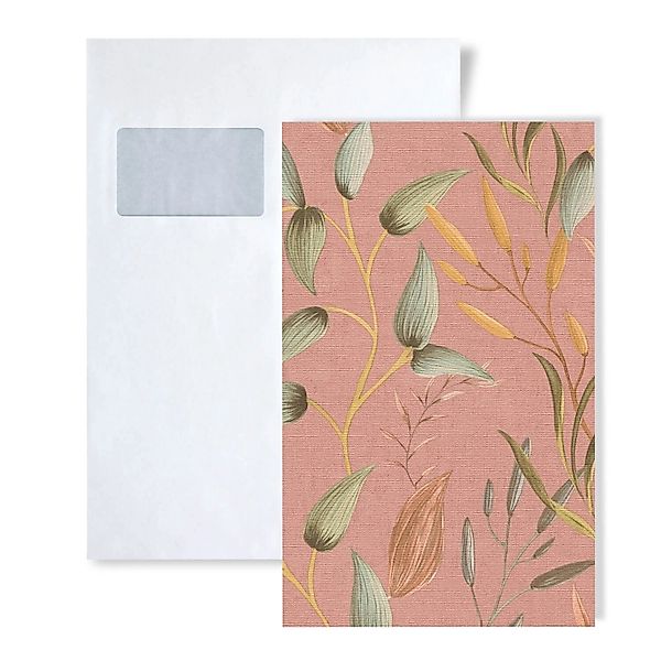 PROFHOME 1 MUSTERSTÜCK S-397453-GU DIN A4 MUSTER der Floralen Tapete günstig online kaufen