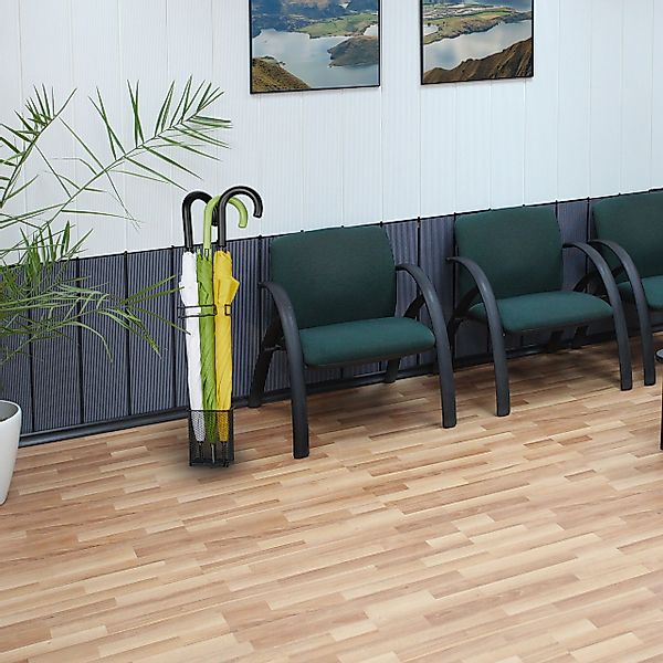 relaxdays Schirmständer Regenschirmständer aus Metall, Schwarz günstig online kaufen