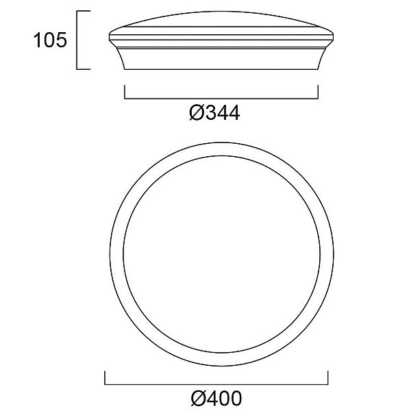 Sylvania Deckenlampe Start Surface, Ø 40 cm, CCT, Multipower günstig online kaufen