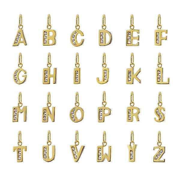 NKlaus Buchstabenanhänger Buchstabe C 8 Karat günstig online kaufen