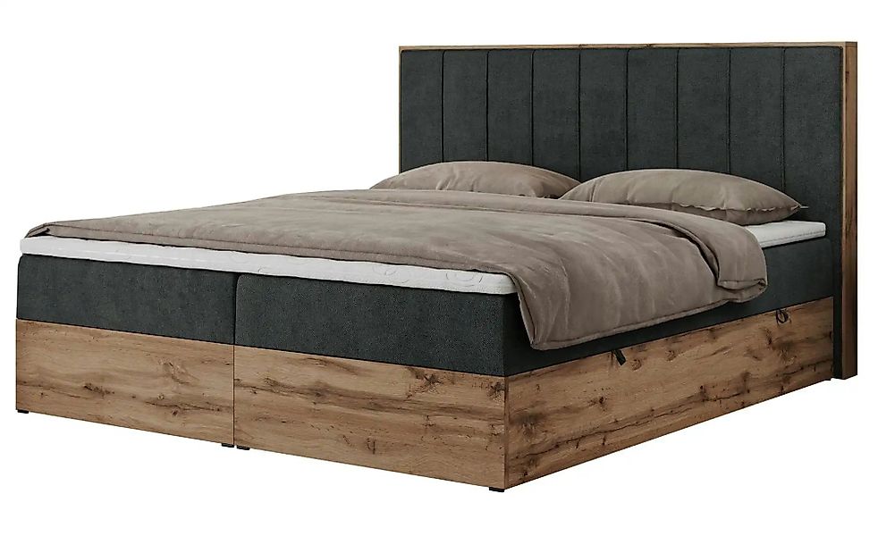 Boxbett mit Bettkasten Bellissimo ¦ grau ¦ Maße (cm): B: 148 H: 115 Betten günstig online kaufen