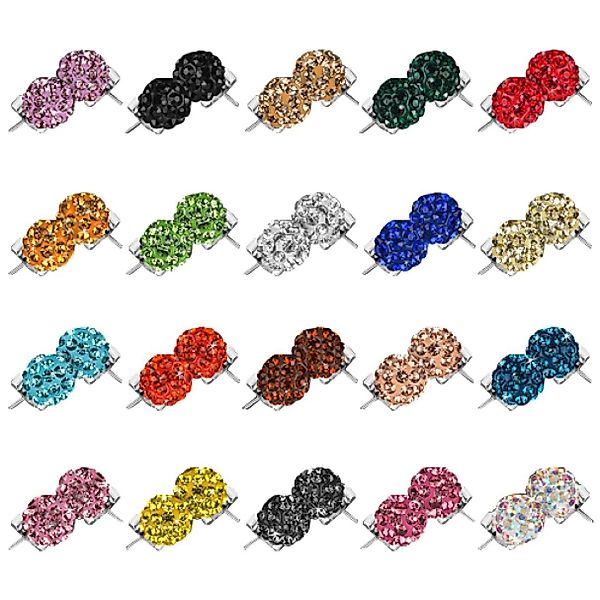 Taffstyle Paar Ohrstecker Ohrringe Perlenohrstecker Shamballa günstig online kaufen