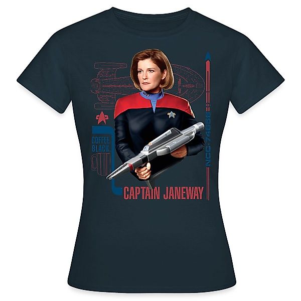 Spreadshirt T-Shirt Star Trek Voyager Captain günstig online kaufen