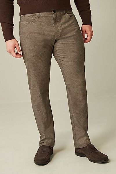 Next Stoffhose Angeraute Hose mit Hahnentrittmuster Slim Fit (1-tlg) günstig online kaufen