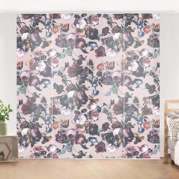 Bilderdepot24 Schiebegardine Flächenvorhang blickdicht Blüten Tulpen günstig online kaufen