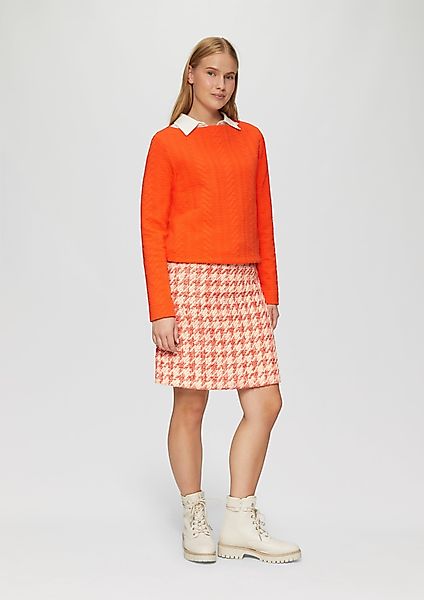 s.Oliver Minirock Bouclé-Rock mit leichtem Futter günstig online kaufen
