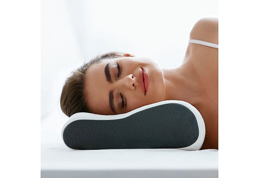 Komfortec Nackenstützkissen aus Memory Foam, Orthopädisches Kopfkissen, Fül günstig online kaufen