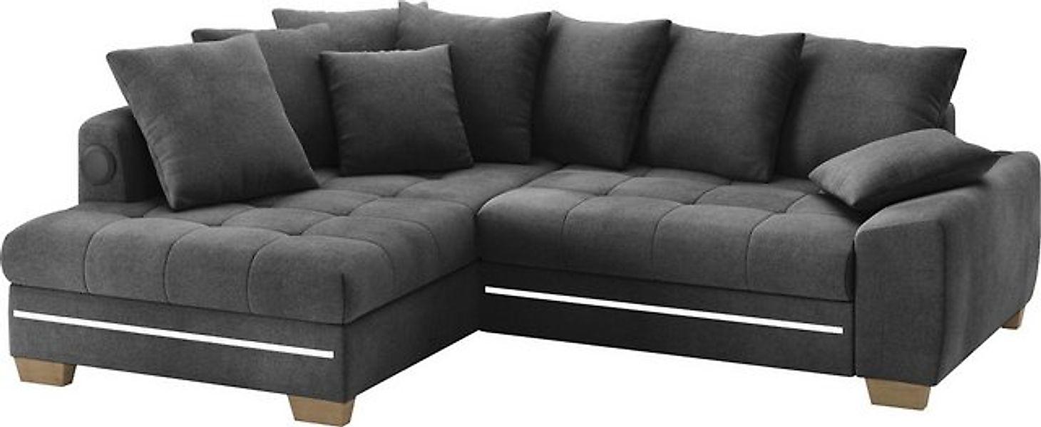 Mr. Couch Ecksofa Nikita II, L-Form, mit Kaltschaum, RGB-LED, Soundsystem, günstig online kaufen