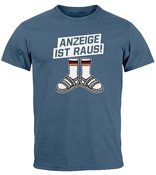 MoonWorks Print-Shirt Herren T-Shirt Alman Anzeige ist raus Meme Witz Deuts günstig online kaufen