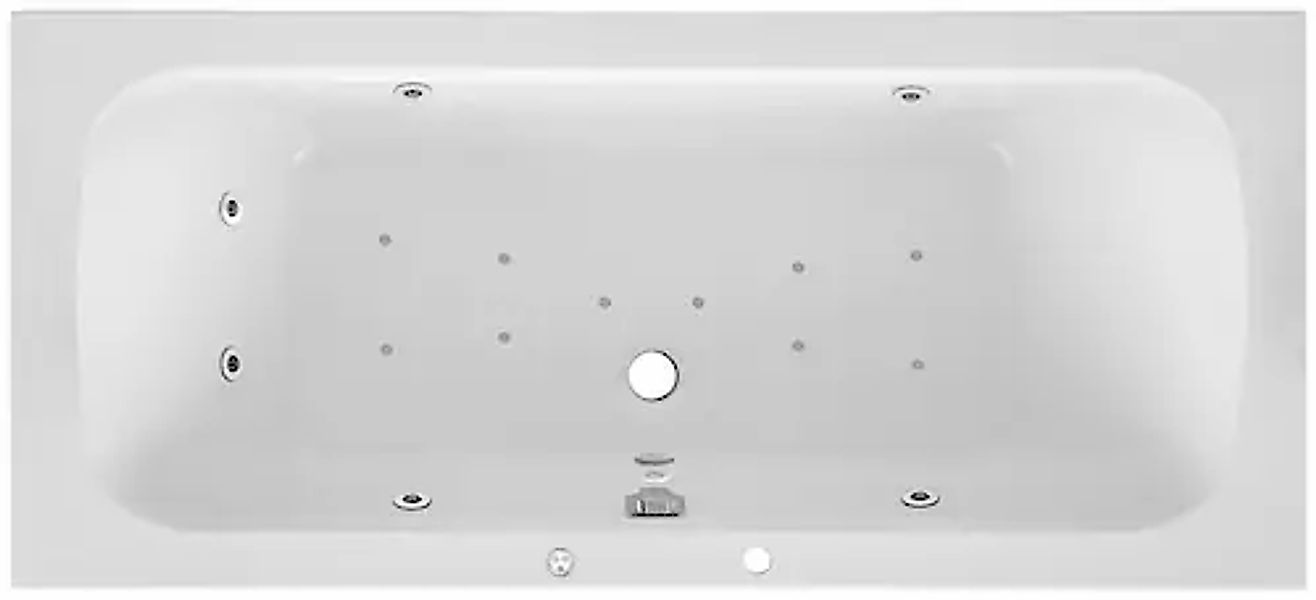 OTTOFOND Whirlpool-Badewanne »Malta« Höhe 41 cm Typ Premium, 180x80 cm günstig online kaufen