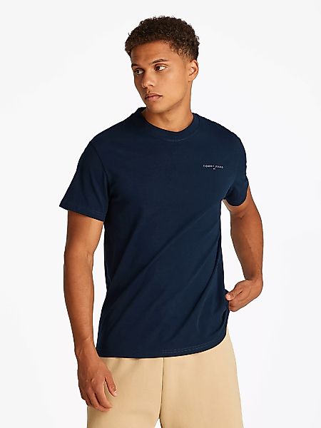 Tommy Jeans Plus Rundhalsshirt "TJM SLIM LINEAR CHEST SS TEE EXT", in Große günstig online kaufen