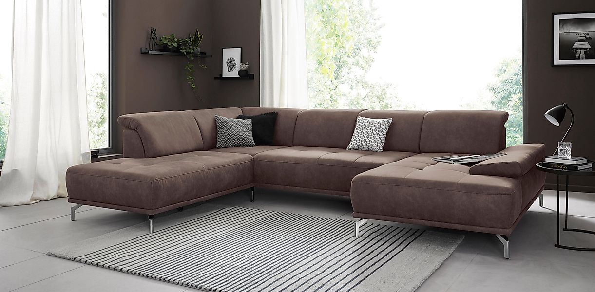 Places of Style Wohnlandschaft "Caluna", Inkl.Sitztiefenverstellung, wahlwe günstig online kaufen