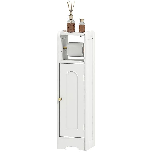 HOMCOM Schmaler Badezimmerschrank, WC-Toilettenaufbewahrung, Toilettenpapie günstig online kaufen