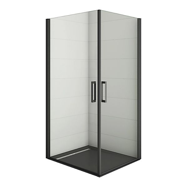 Duschparadies 100X80cm Nischentür Schwingtür Duschabtrennung Duschwand 8mm günstig online kaufen