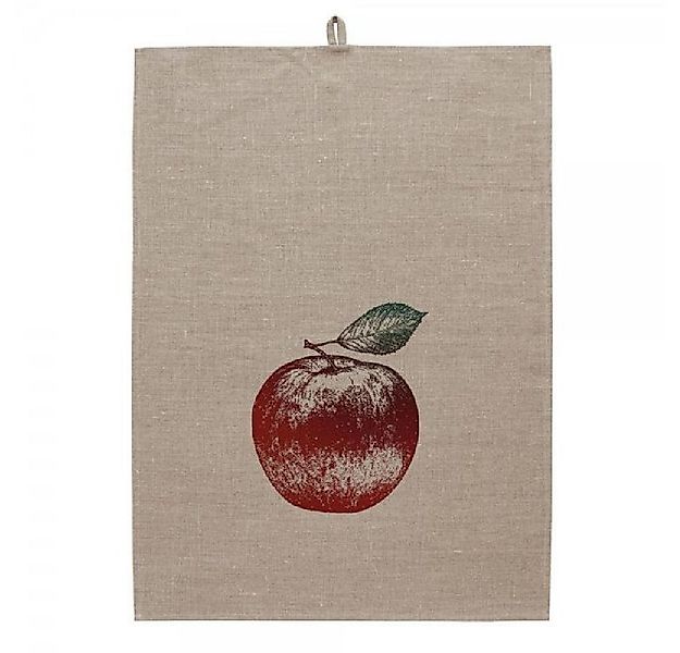 Frohstoff Geschirrtuch Geschirrtuch Leinen Natur Apfel Irisdruck günstig online kaufen