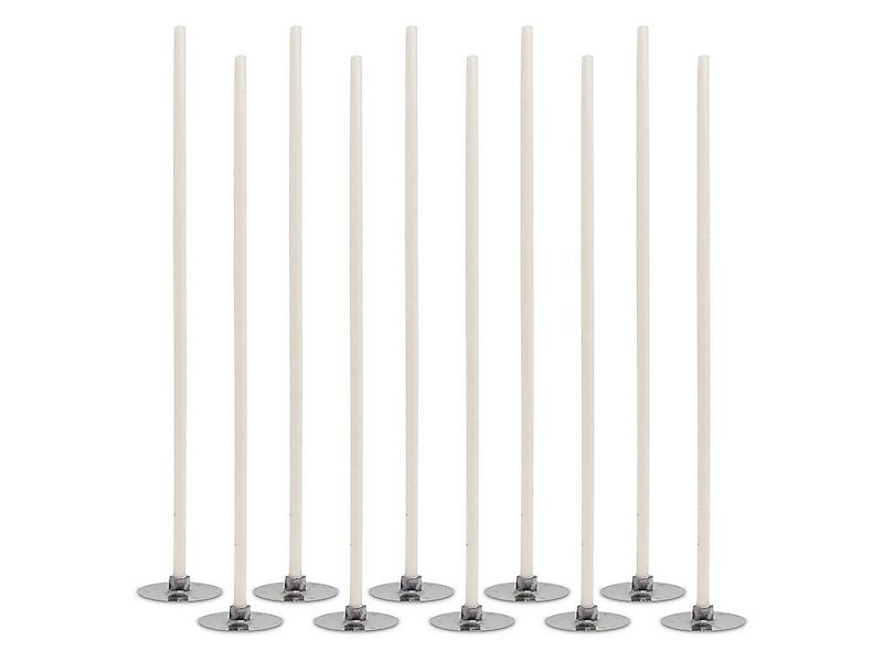 DistrEbution Stumpenkerze Kerzendocht 10 cm gewachst,10/50/100/500 Stück Ru günstig online kaufen