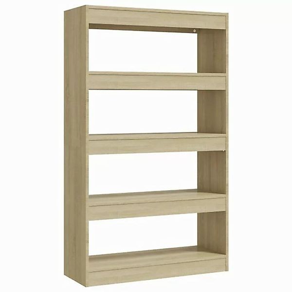 furnicato Bücherregal Bücherregal/Raumteiler Sonoma-Eiche 80x30x135 cm Holz günstig online kaufen