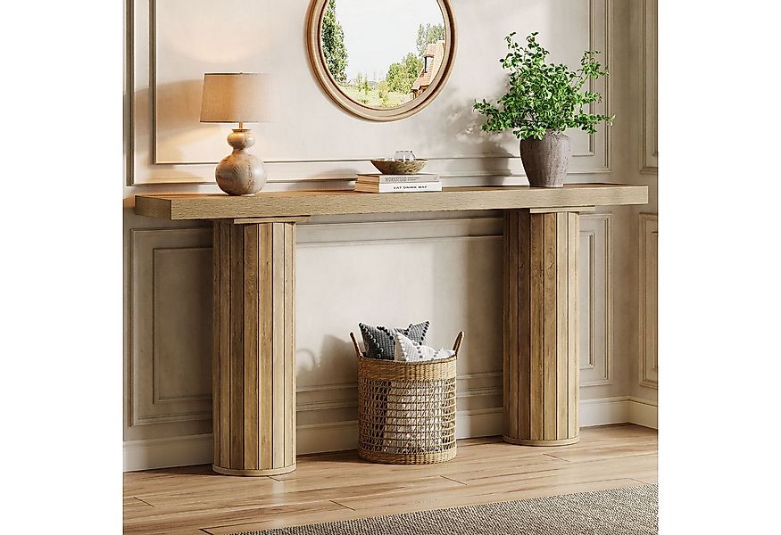 Tribesigns Konsolentisch 160 cm Extra Langer Konsolentisch, rechteckiger Fo günstig online kaufen
