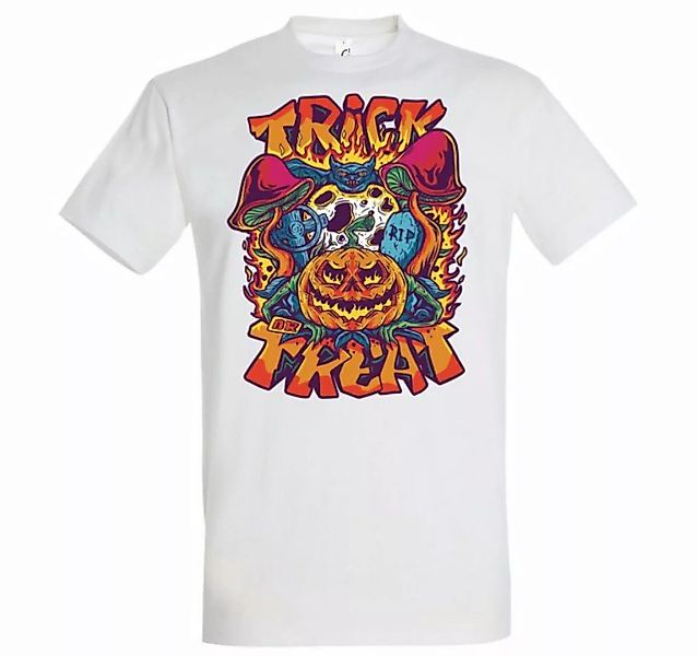 Youth Designz T-Shirt Halloween Herren T-Shirt Horror Trick or Treat Pilz F günstig online kaufen