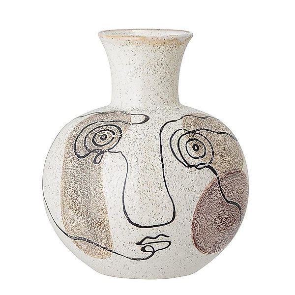 Bloomingville Dekovase Irini, Vase Weiß Steingut günstig online kaufen