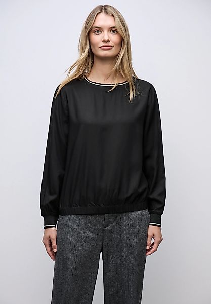 STREET ONE Langarmbluse mit Elastiksaum günstig online kaufen