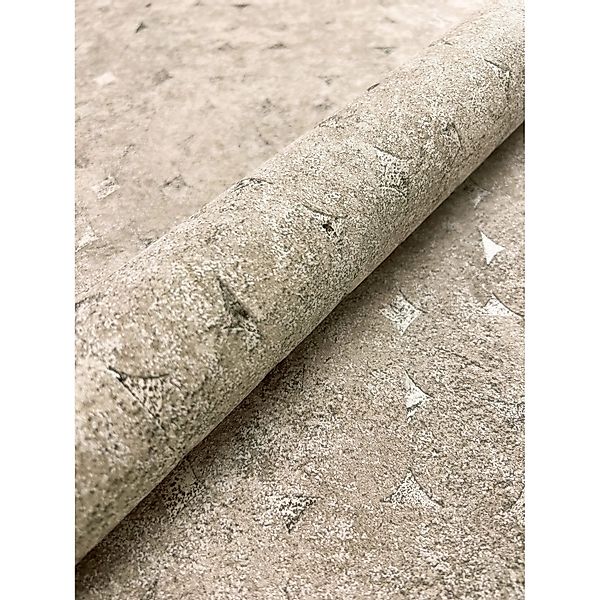 Newroom Vliestapete Saran Taupe Rauten Modern FSC® günstig online kaufen