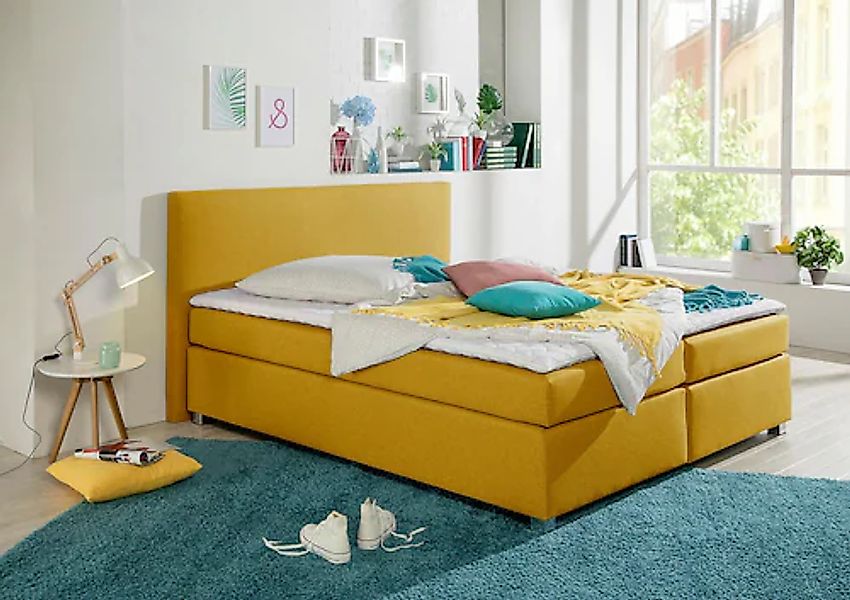 Home affaire Boxspringbett »Eliana« inkl. Topper, in 4 Breiten, 3 Matratzen günstig online kaufen