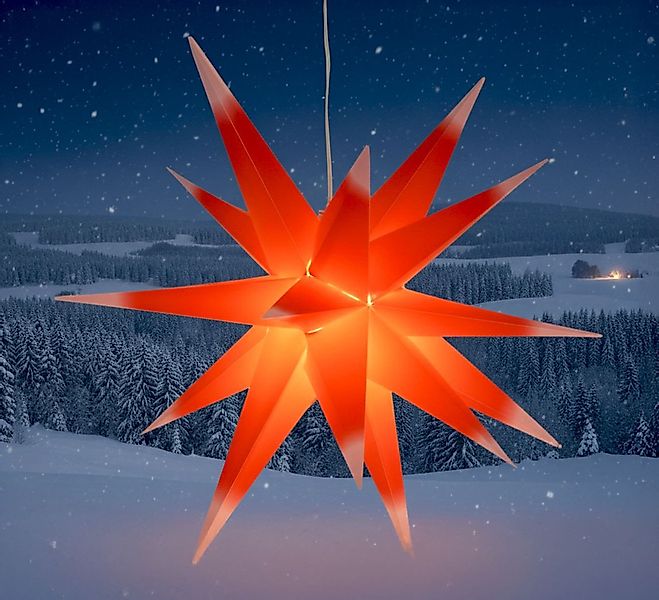 Guru-Shop LED-Stern für außen 3D Außenstern Kaspar, Weihnachtsstern,.., Leu günstig online kaufen