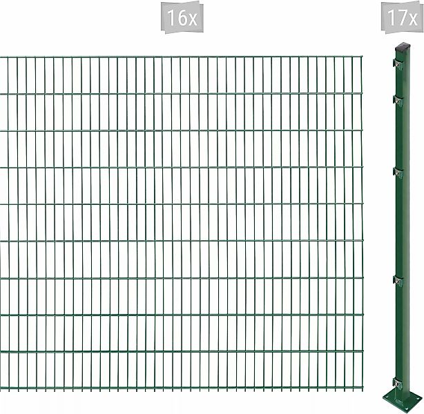 Arvotec Doppelstabmattenzaun "EASY 183 zum Aufschrauben", Zaunhöhe 183 cm, günstig online kaufen