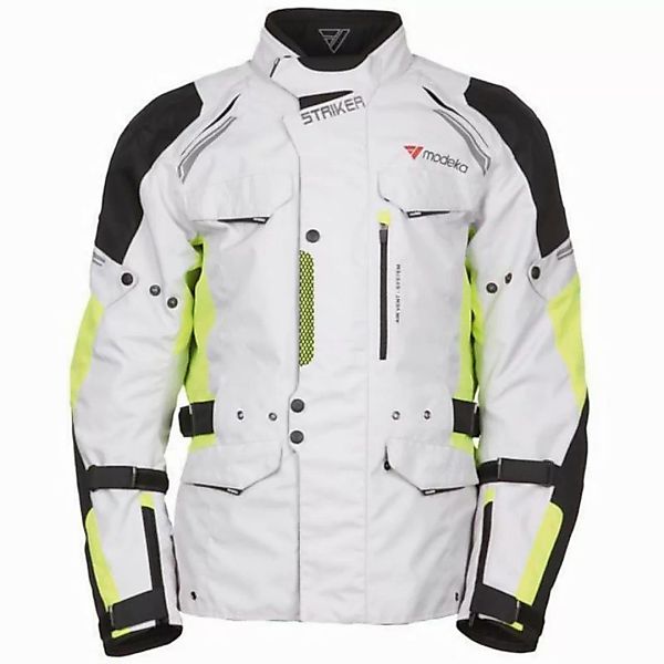 Modeka Motorradjacke Modeka Striker Textiljacke schwarz / hellgrau XS günstig online kaufen