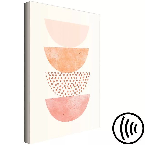Wandbild Pastellhalbkreise – abstrakter Boho-Stil mit geometrischen, farbig günstig online kaufen