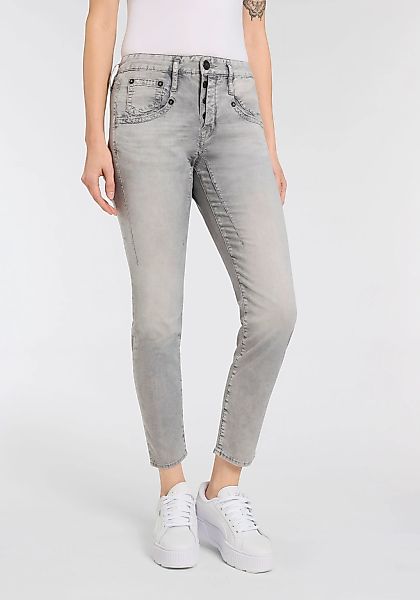 Herrlicher 5-Pocket-Jeans "Shyra Cropped Denim Grey Light Stretch", in Crop günstig online kaufen