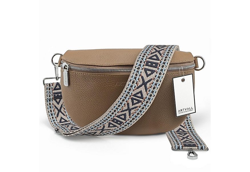 ARTVALL Umhängetasche Echtleder Handtasche Damen Brusttasche Hellbraun (Tas günstig online kaufen