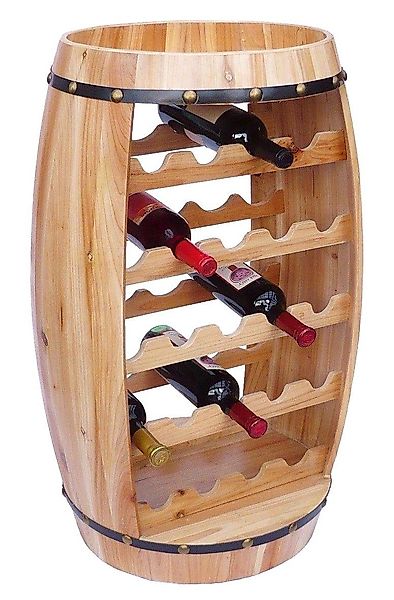 DanDiBo Weinregal Holz Weinfass 80 cm günstig online kaufen