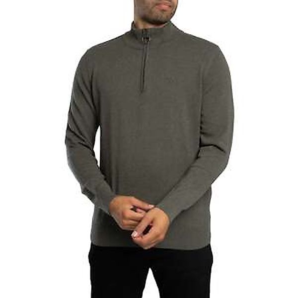 Barbour  Pullover Baumwollstrick mit halbem Reißverschluss günstig online kaufen