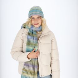 halsüberkopf Accessoires Strickschal Strickschal mit Farbverlauf, günstig online kaufen