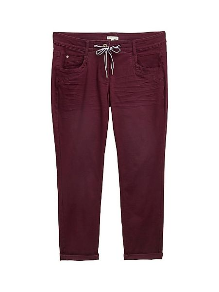 TOM TAILOR Chinos Tom Tailor Tapered relaxed bordeaux red günstig online kaufen
