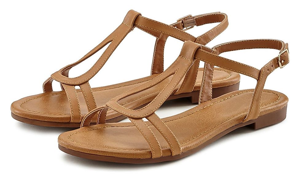 Vivance Sommerschuh Sandale Sandalette, Sommerschuh mit raffinierten Riemch günstig online kaufen