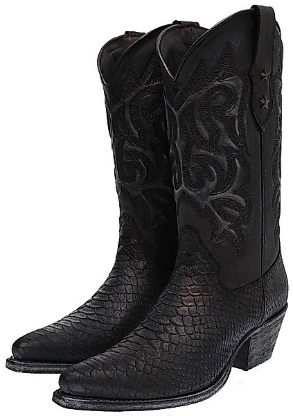 Mayura Boots ALABAMA Schwarz Cowboystiefel Rahmengenähter günstig online kaufen