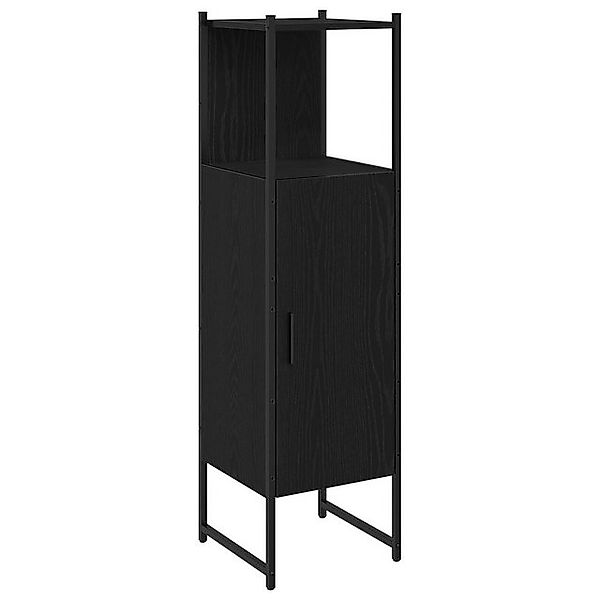 vidaXL Badezimmerspiegelschrank Badezimmer Schrank Schwarz Eiche 33x33x120, günstig online kaufen